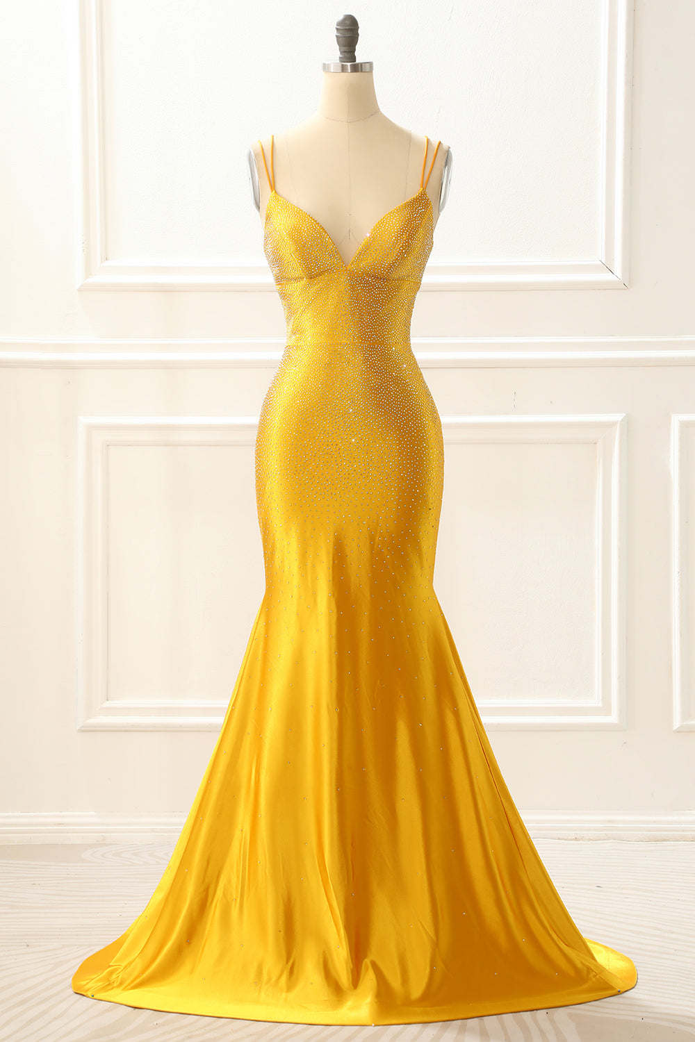 Yellow Mermaid Prom Dresses