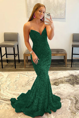 Black Sweetheart Mermaid Prom Dress