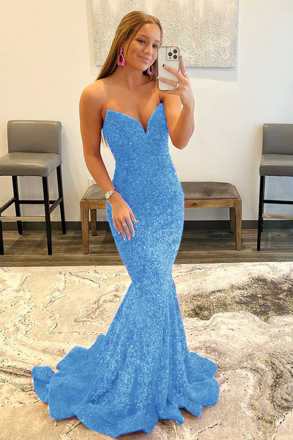 Black Sweetheart Mermaid Prom Dress