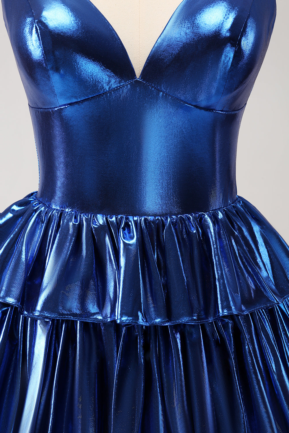 A Line Ink Blue Strapless Homecoming Dress