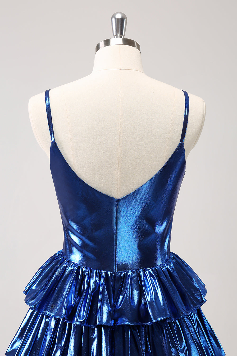 A Line Ink Blue Strapless Homecoming Dress