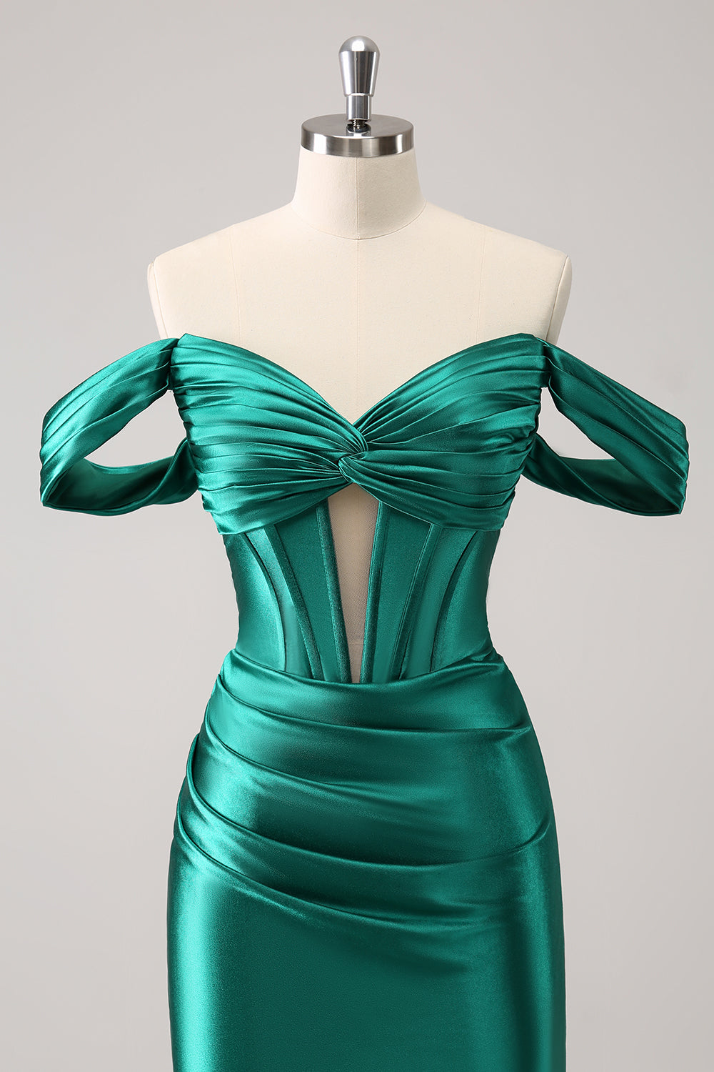 Off The Shoulder Dark Green Tight Homecoming Dress