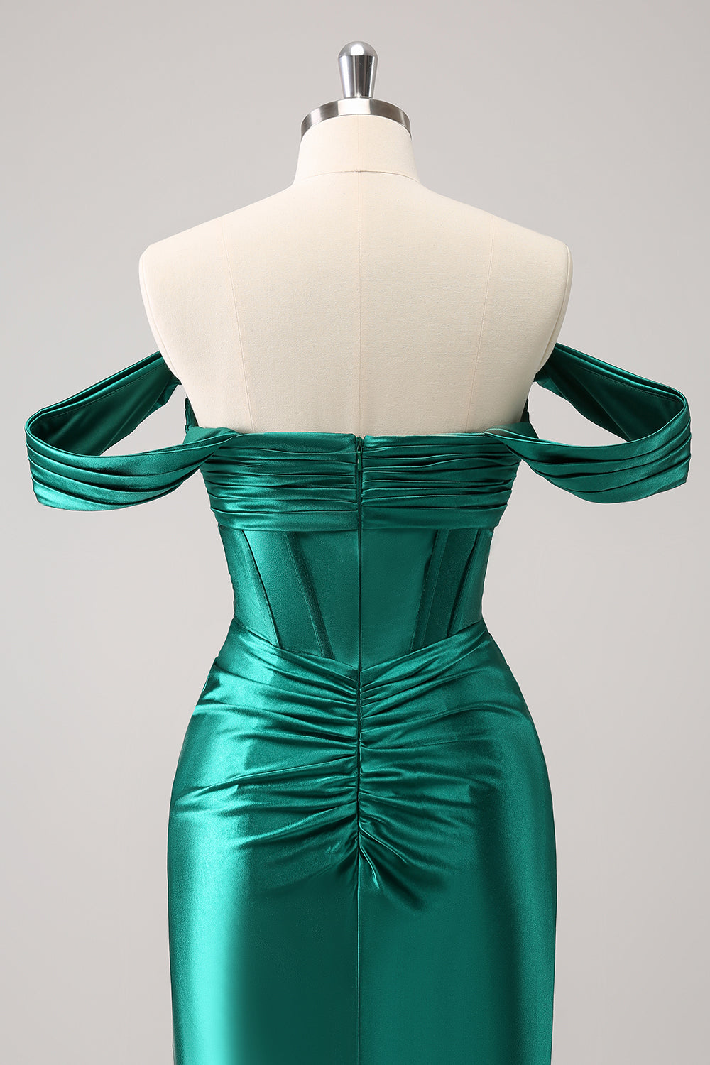 Off The Shoulder Dark Green Tight Homecoming Dress