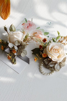 Apricot Party Corsage Wrist flower