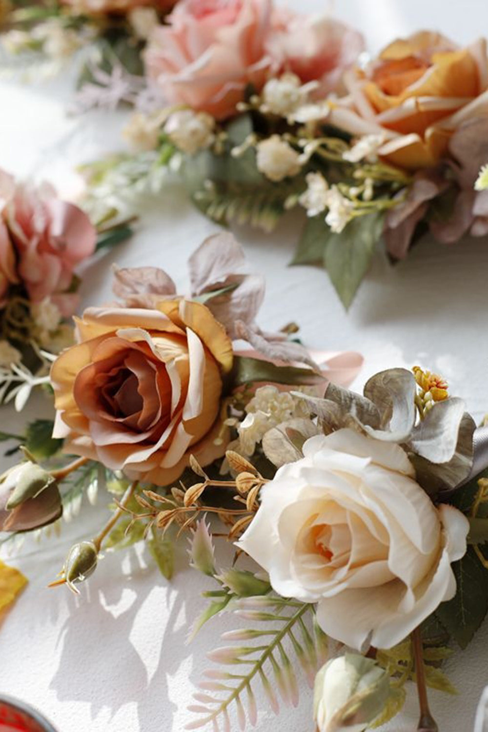 Apricot Party Corsage Wrist flower