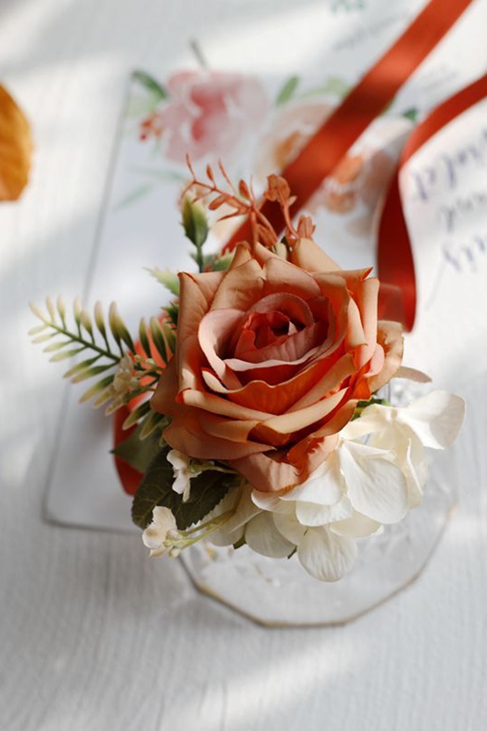 Apricot Party Corsage Wrist flower