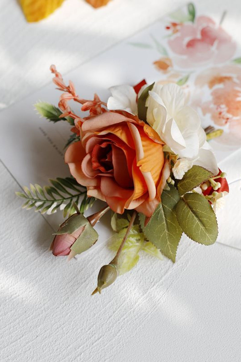 Apricot Party Corsage Wrist flower