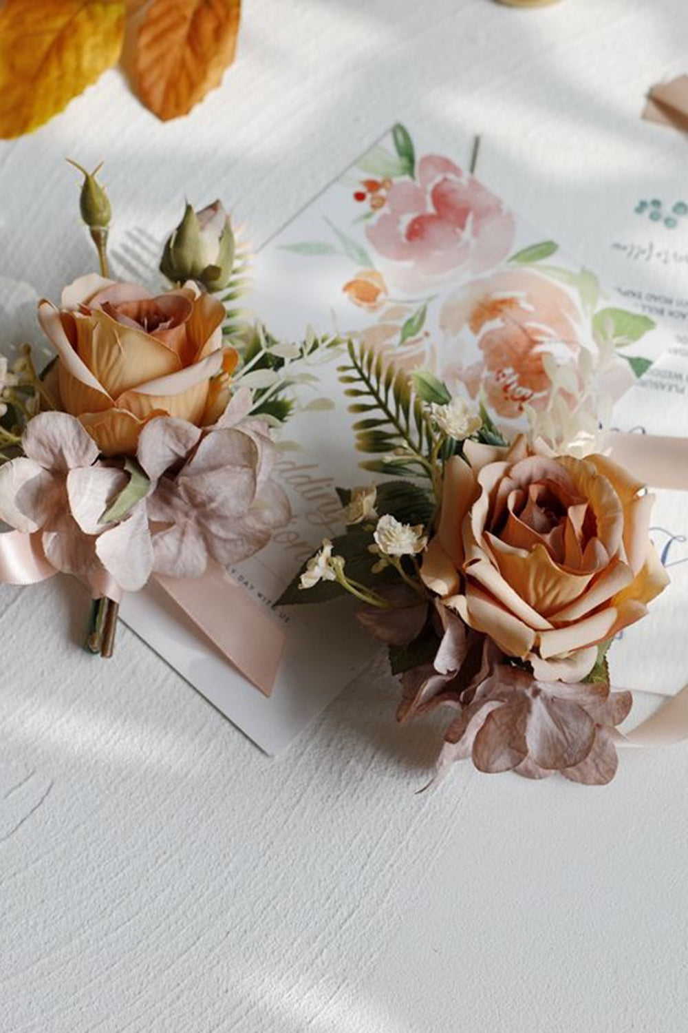 Apricot Party Corsage Wrist flower