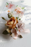 Apricot Party Corsage Wrist flower