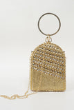 Golden Rhinestones Prom Handbag