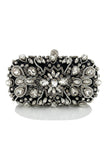 Rhinestone Sparkly Black Party Clutch Bag