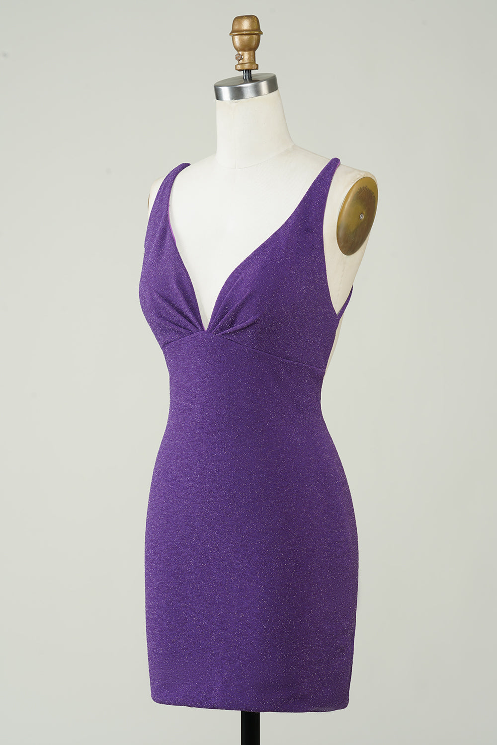 Dark purple hotsell tight dress