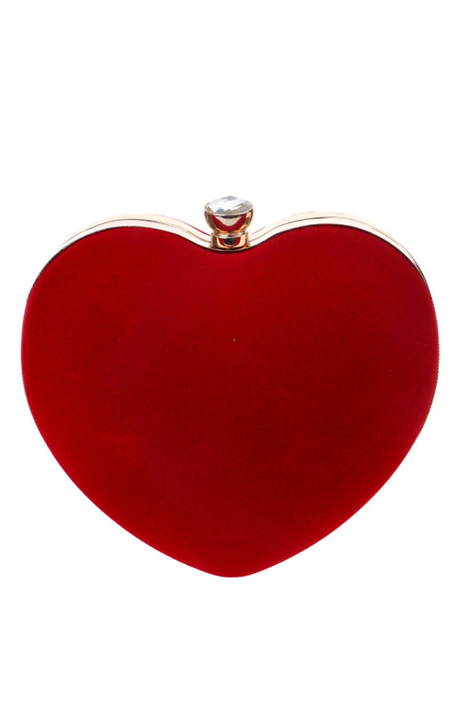 Red Velvet Heart Handbag