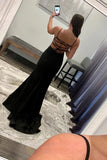 Sparkly Sequins Black Mermaid Long Prom Dress